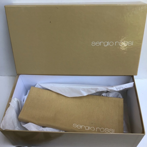 Sergio Rossi Pelle Tan & Green Leather New Glamour Platform‎ Sandals Sz. 40 - Picture 6 of 6